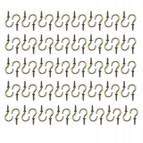 WOOD SCREW HOOKS 3 CM STAINLESS STEEL HANGING 80 PCS STEEL