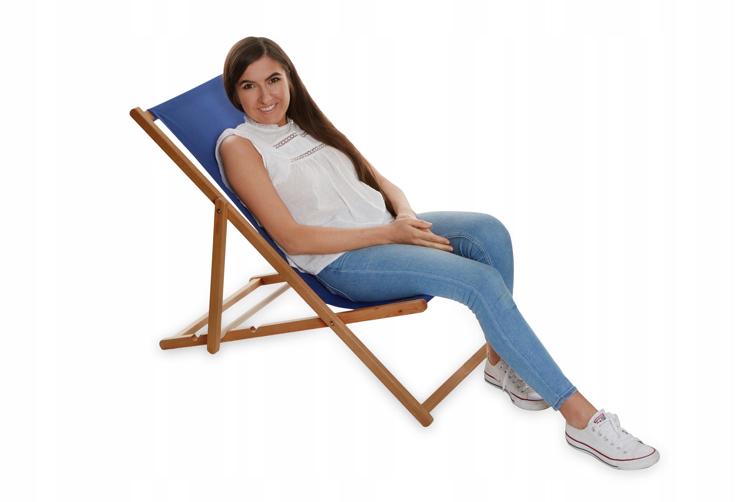 WOODEN DECKCHAIR IMPREGNATED GARDEN MANUFACTURER SandTropic WHITE Manufacturer code SW20