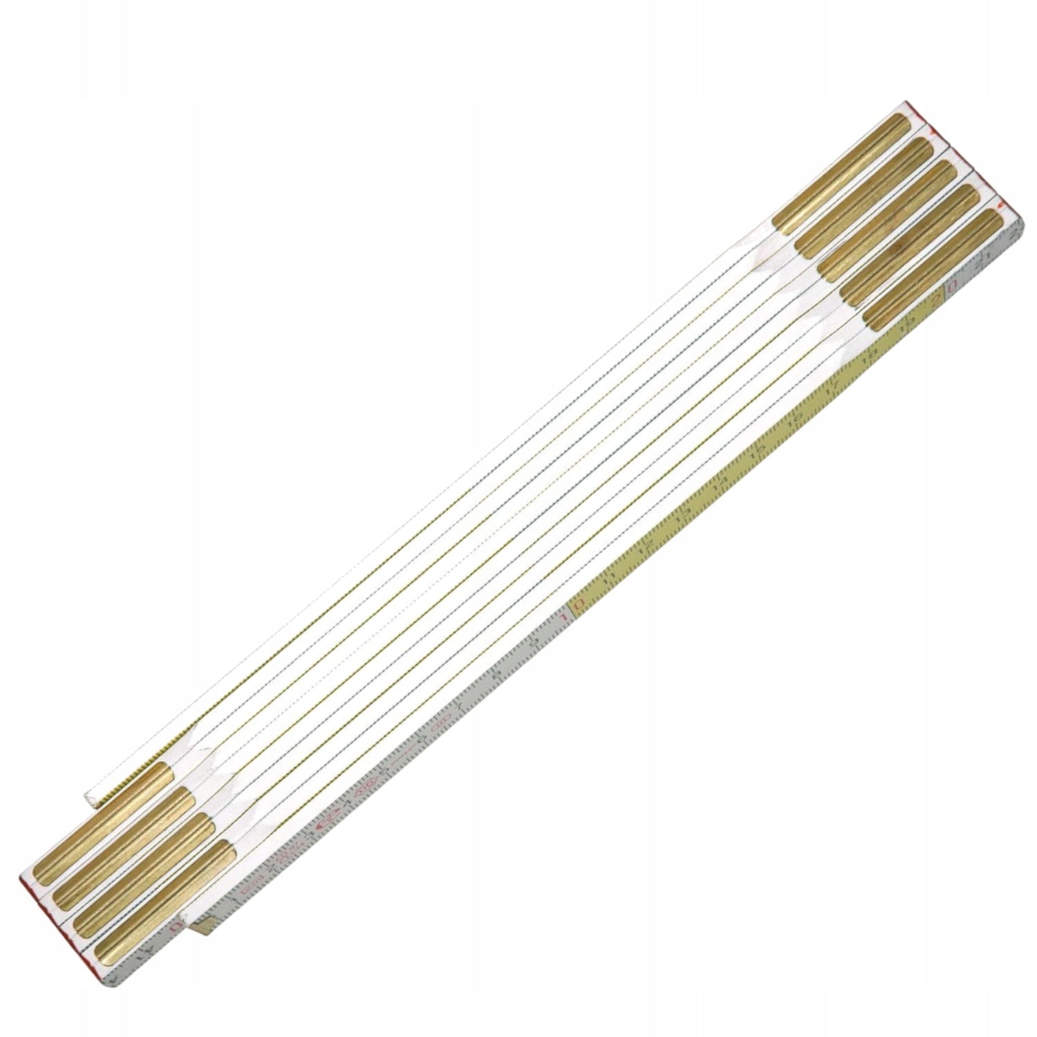 WOODEN FOLDING MEASURE 2M WHITE AND YELLOW STANLEY 0-35-458