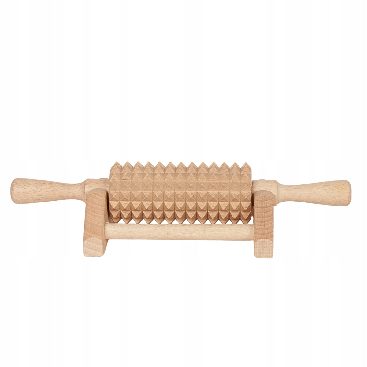 WOODEN FOOT ROLLER MASSAGER MUSCLE MASSAGE BODY MASSAGE WITH STAND Brand no brand