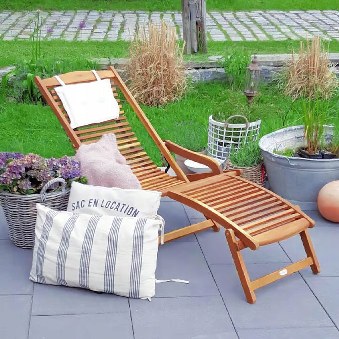 WOODEN GARDEN DECKCHAIR ERGO ACACIA WOOD Frame material wood