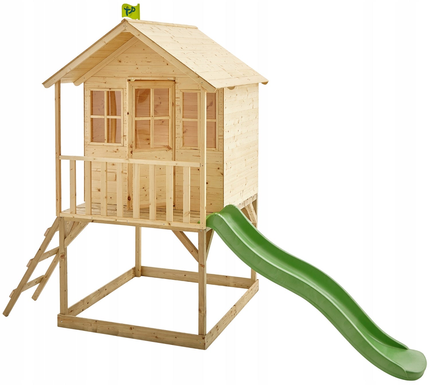 WOODEN GARDEN HOUSE on Palach SLIDE SANDBOX LARGE SQUARE TOYS Manufacturer code TP318