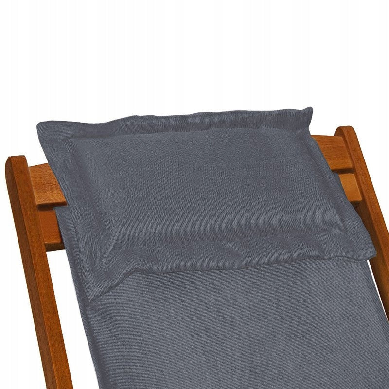 WOODEN GARDEN LOUNGER CHAIR ANTHRACITE Kind sunbed