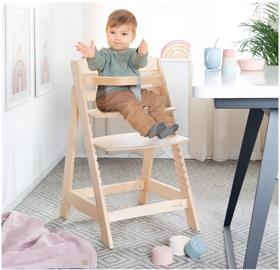WOODEN HIGH CHAIR ROBA SIT UP III ADJUSTABLE NATURAL Manufacturer code 7571NL