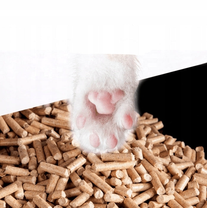 WOODEN LITTER PELLET FOR CAT RABBIT RODENTS NATURAL LIGHT 100% 10KG Trade name Naturalna ścióka sosnowa żwirek pellet