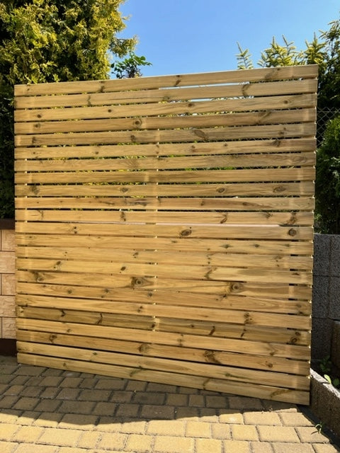 WOODEN LOUVER FENCE 180x180 cm PARIS LOUVER WOODEN FENCES PERGOLAS Manufacturer no brand