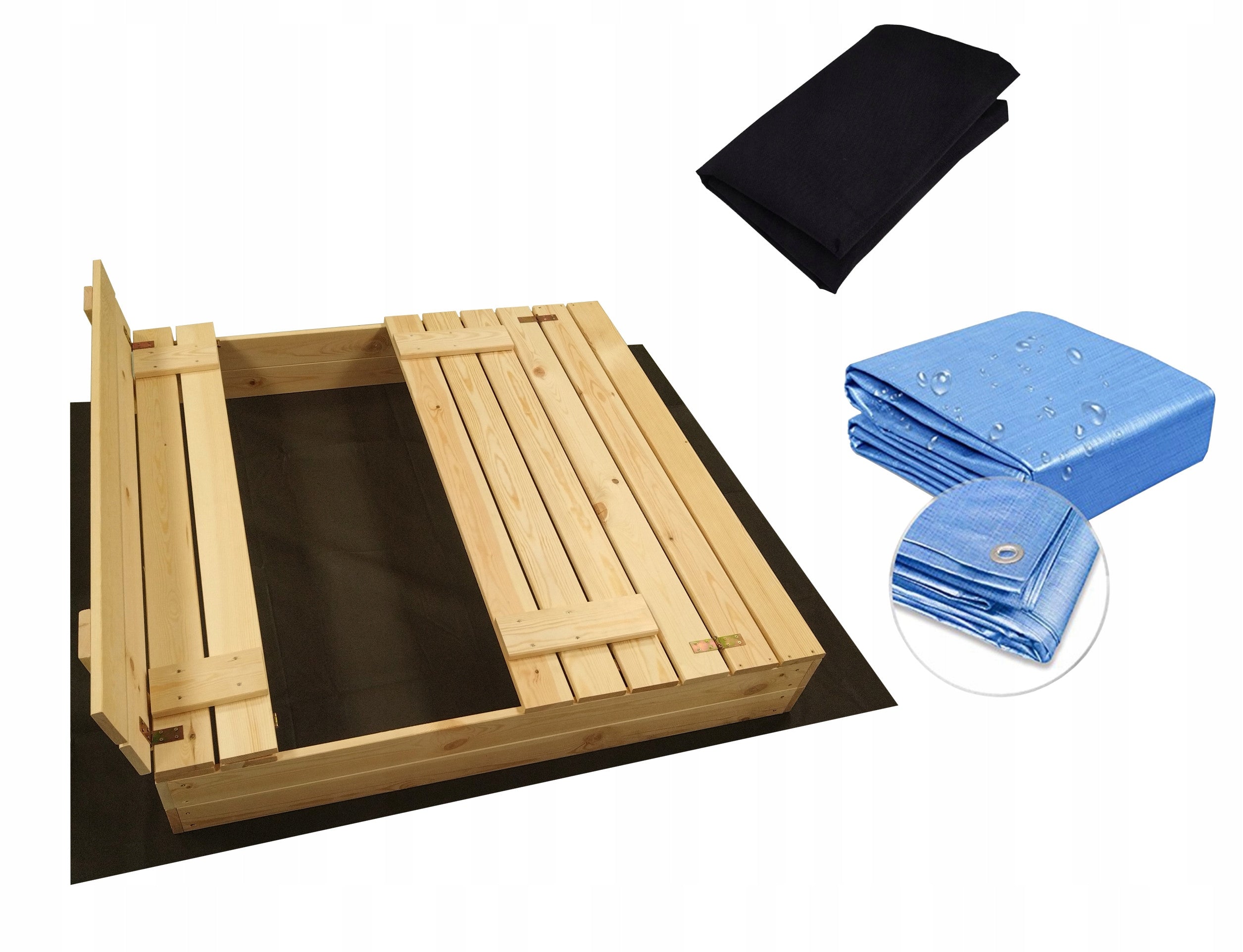 WOODEN SANDBOX CLOSED BENCHES 120 MANUFACTURER Product width 120 cm