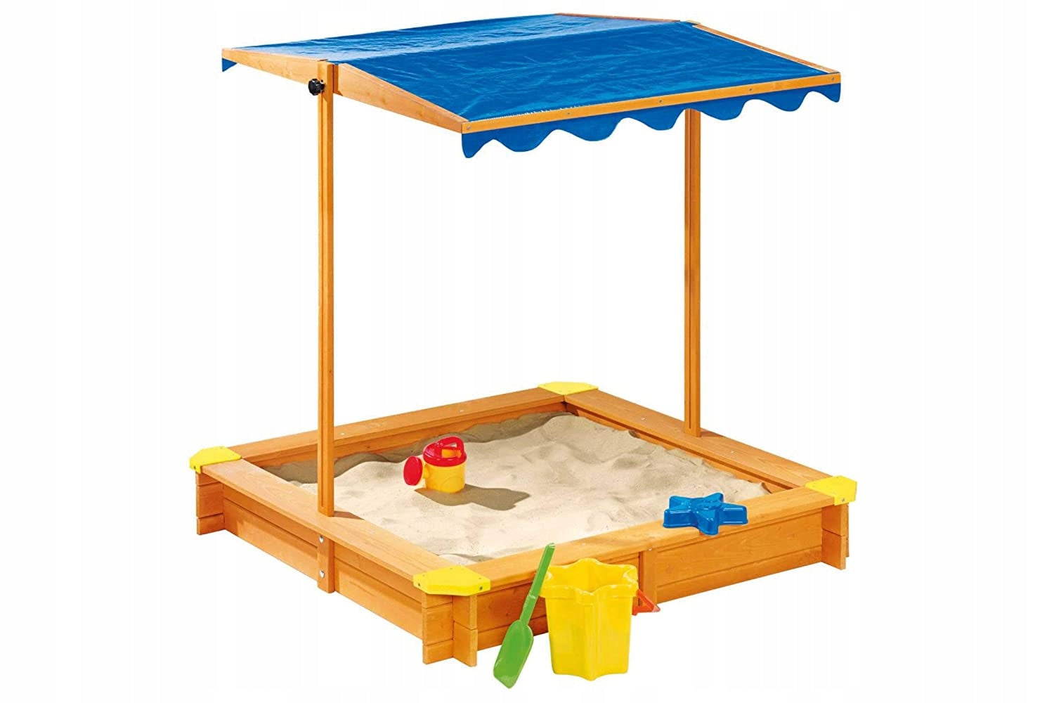 WOODEN SANDBOX CLOSED PLAYTIVE