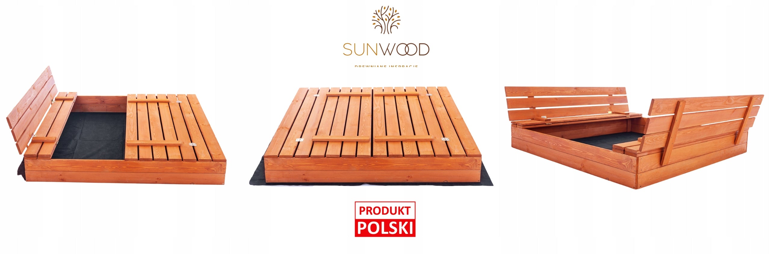 WOODEN SANDBOX IMPREGNATED WITH BENCHES LARGE 140cm MANUFACTURER Brand SunWood