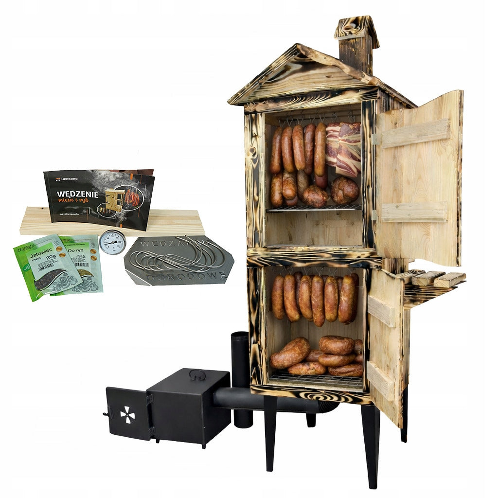 WOODEN SMOKEHOUSE LARGEST GARDEN SMOKEHOUSE LATEST EXPERT 3.0 XXXL