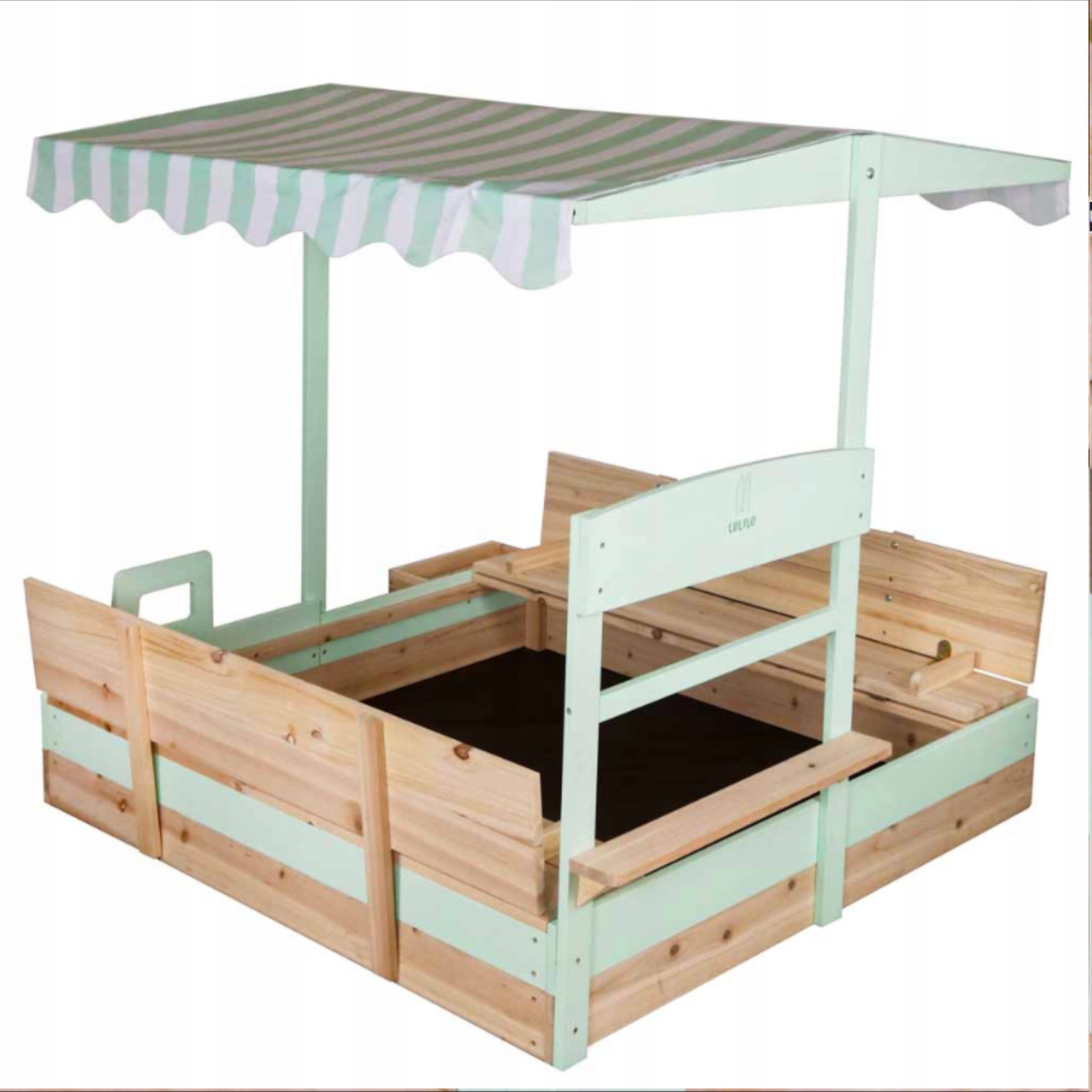 WOODEN Sandbox WITH CANOPY LARGE LOCKABLE BenchES GIFT CHILD'S DAY Kind wooden