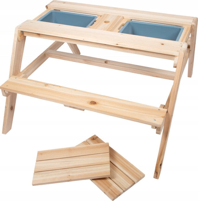 WOODEN TABLE FOR CHILDREN TO PLAY IN THE GARDEN SMALL FOOT