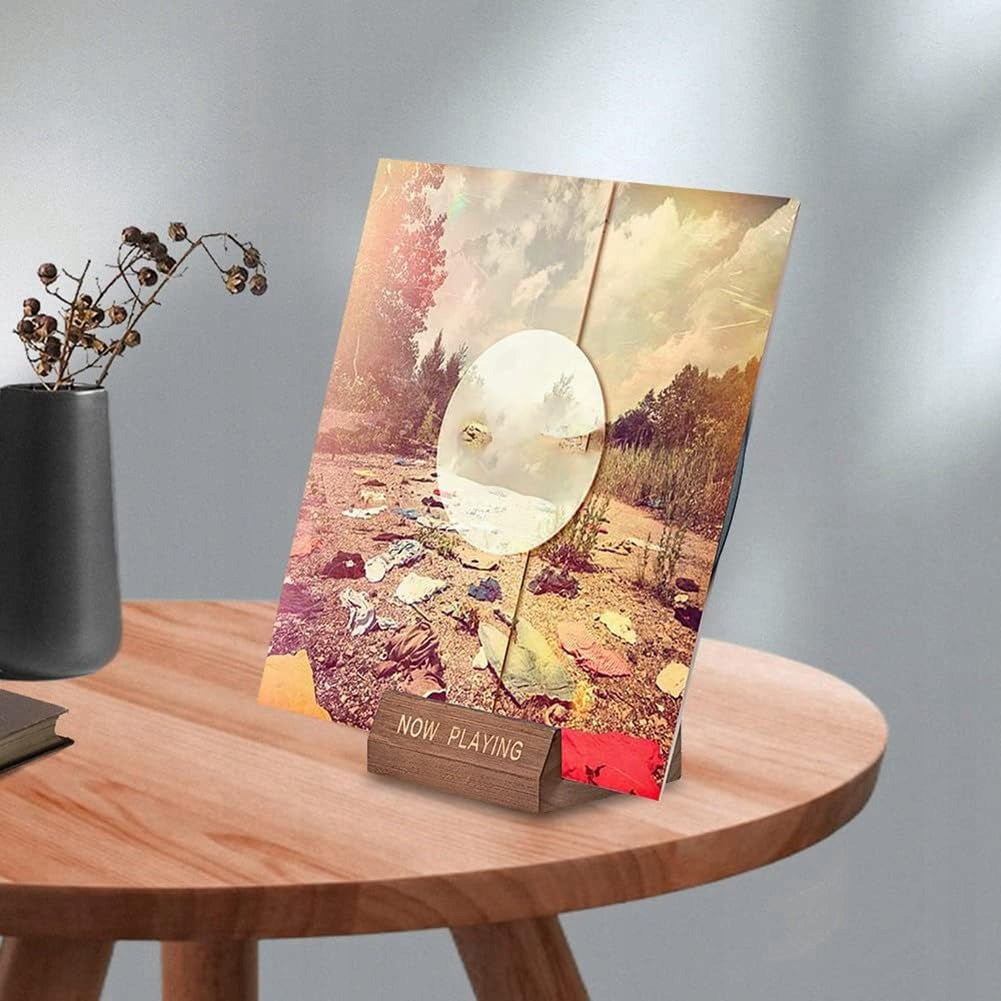 WOODEN VINYL DISPLAY STAND BINDER PHONO PLATES Manufacturer code STOJAK-NOWPLAYING-BT
