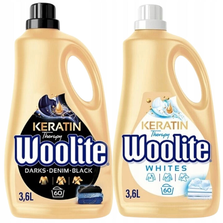 WOOLITE BLACK & WHITE WASHING LIQUID FOR BLACK AND WHITE THINGS 2X 3,7L