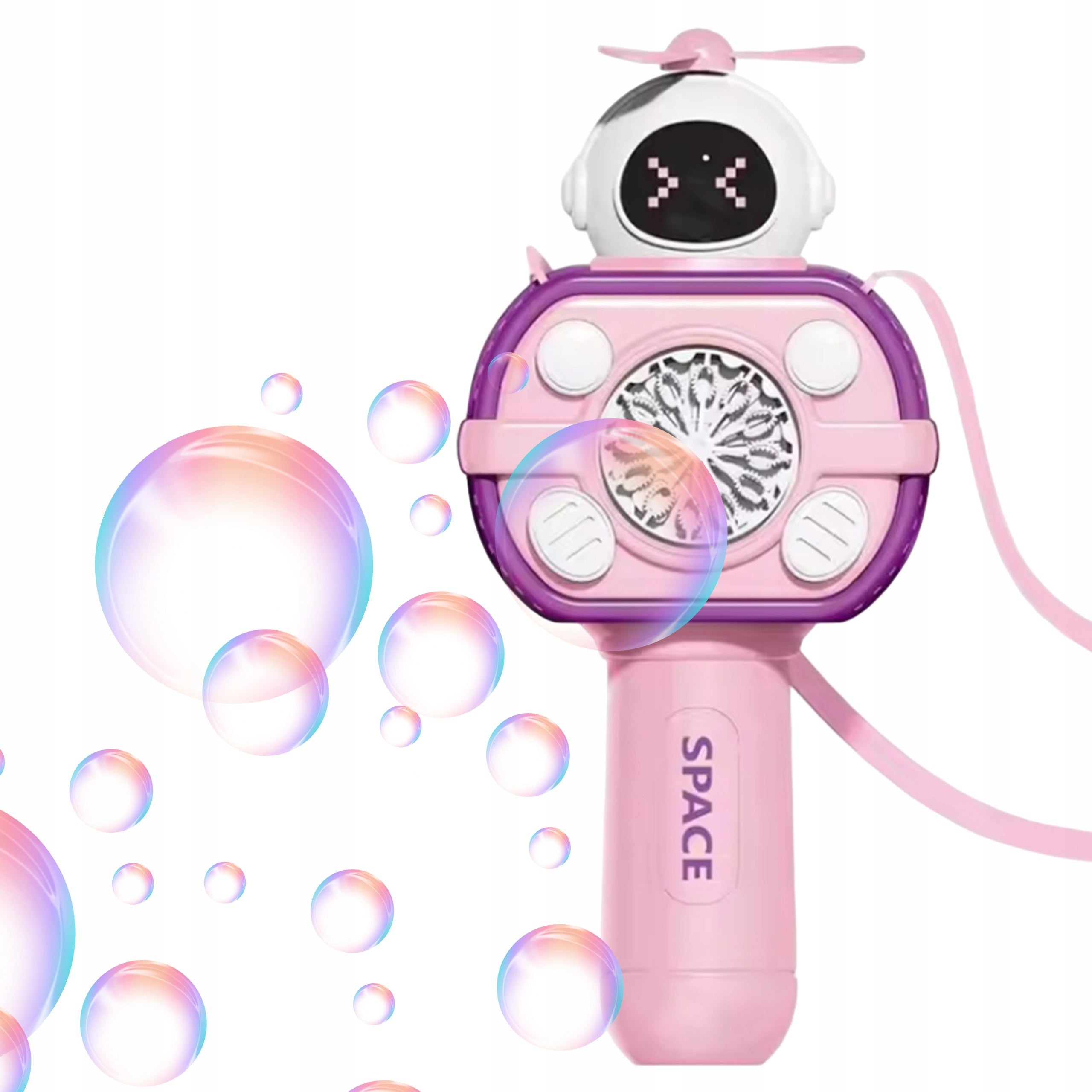WOOPIE Astronaut Machine for Making Soap Bubbles Pink