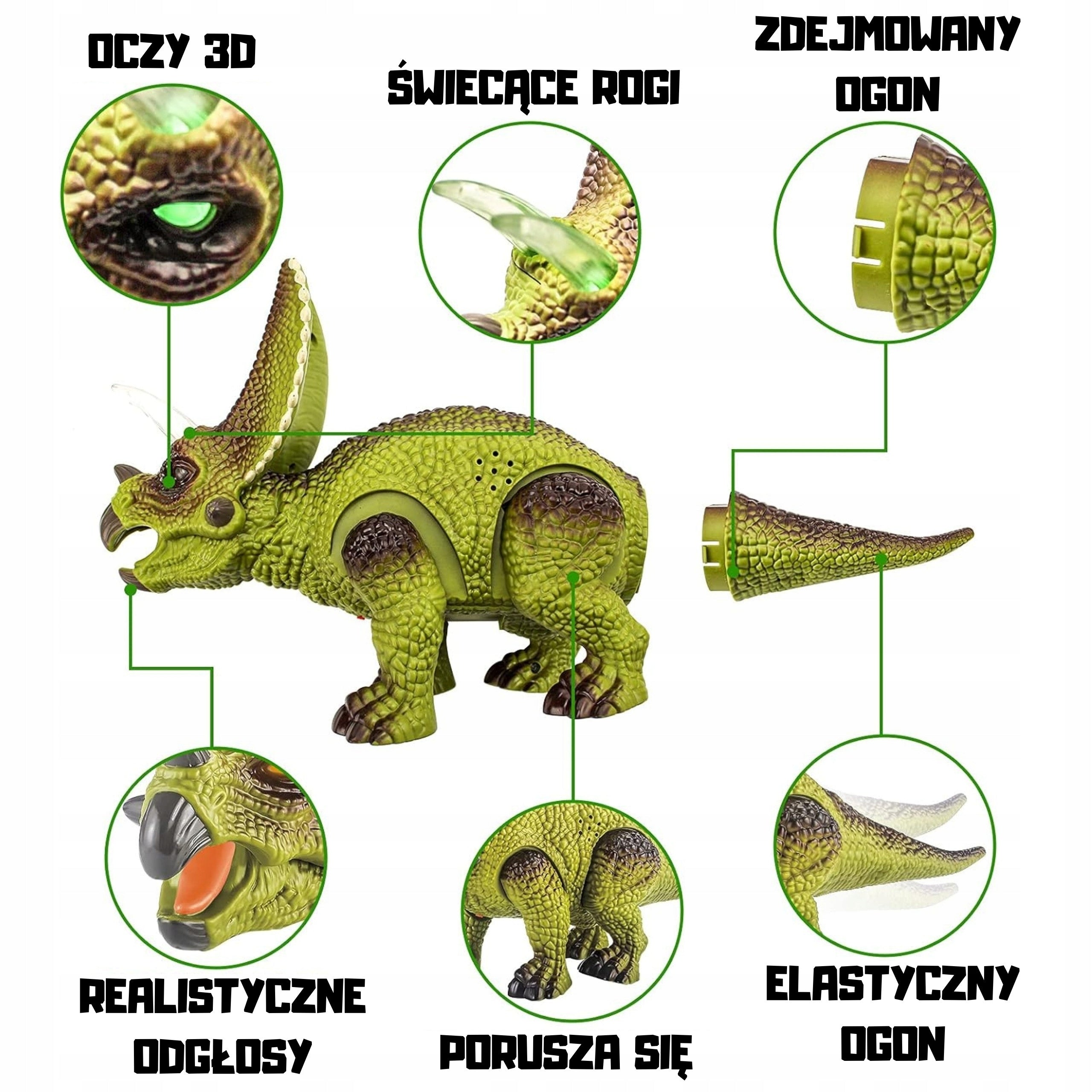 WOOPIE Dinosaur Remote Controlled RC Robot Triceratops Brand Woopie
