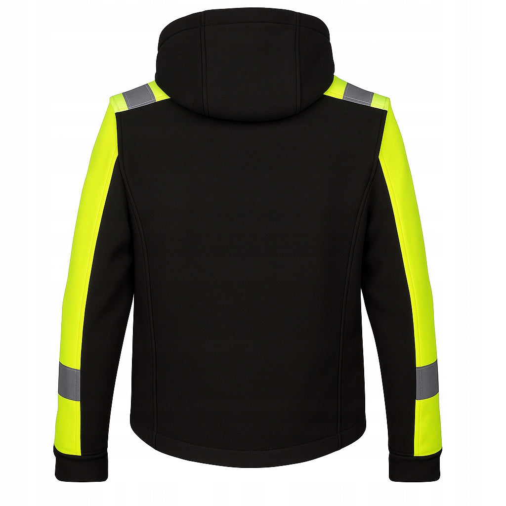 WORK JACKET softshell work REFLECTIVE warning with hood EAN (GTIN) 5904031542988