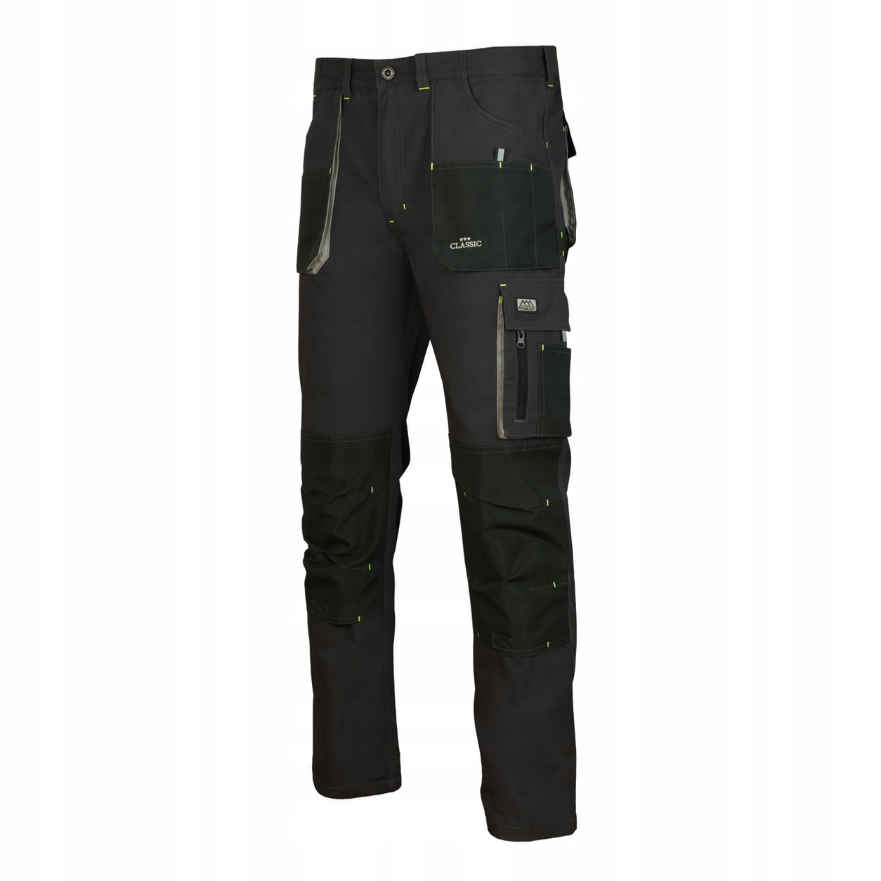 WORK PANTS FOR BELT strong seams 9 pockets Manufacturer code SPODNIE DO PASA ROBOCZE MONTERSKIE bojówki GR