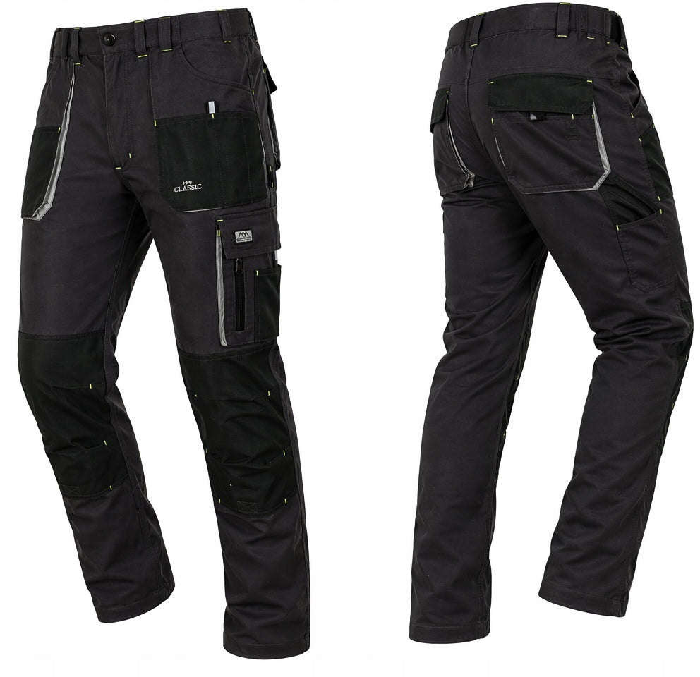 WORK PANTS FOR BELT strong seams 9 pockets