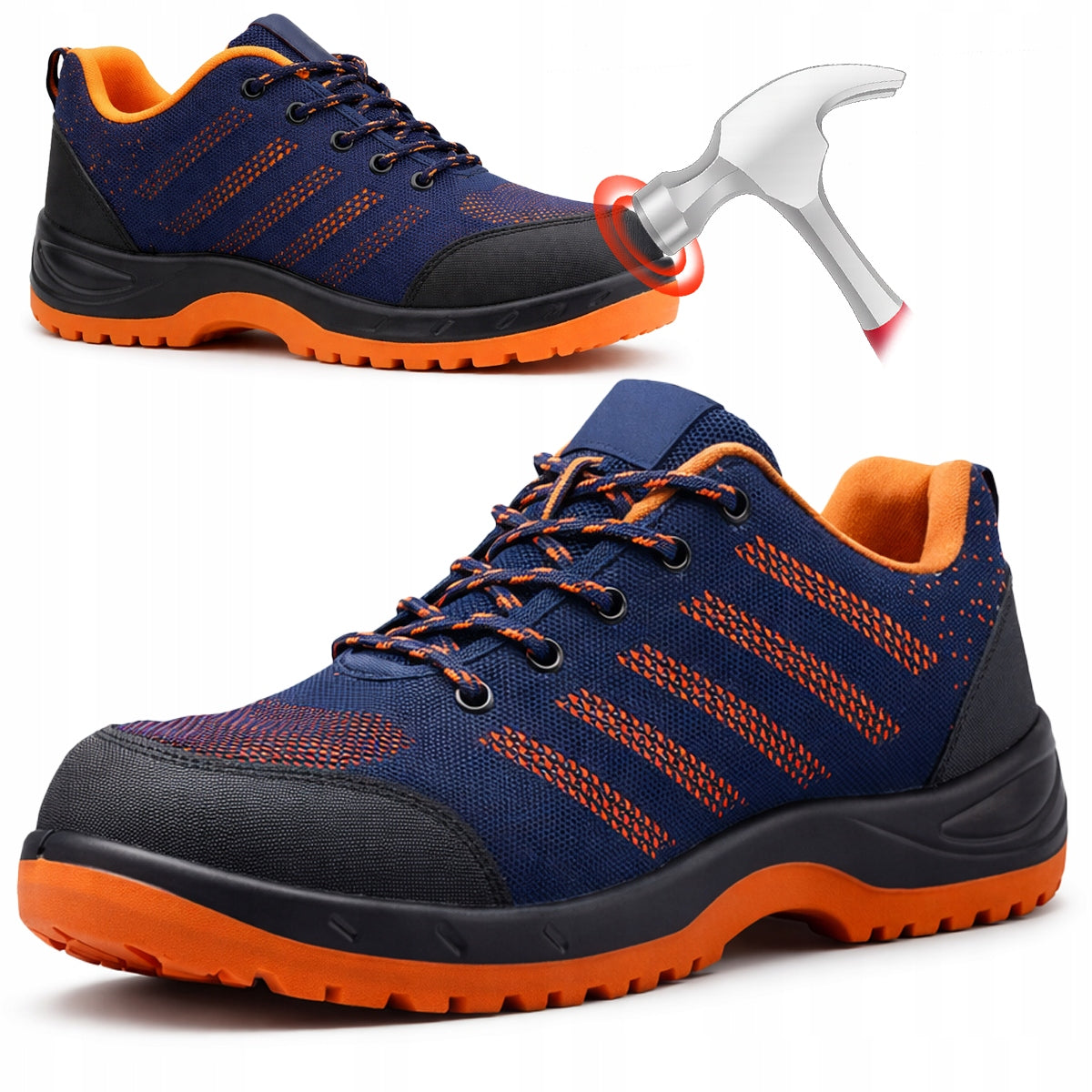 WORK SHOES MEN'S SPORTS SHOES LIGHTWEIGHT BREATHABLE WITH TOE CAP