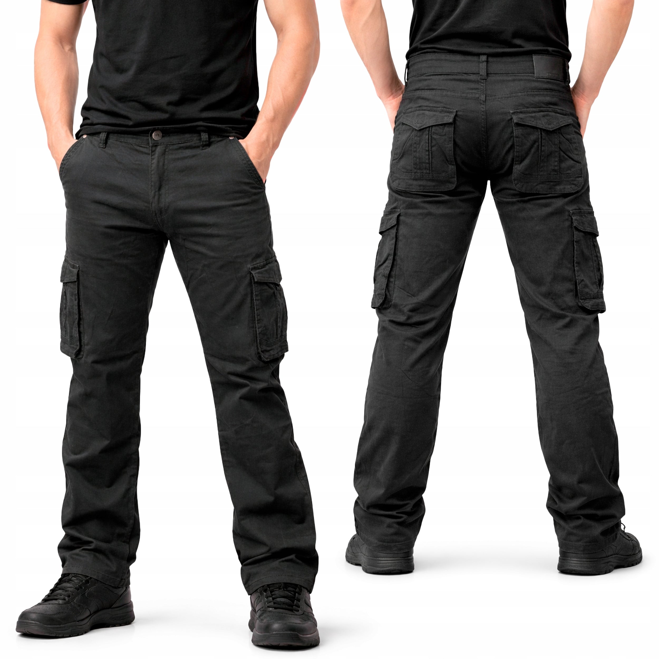 WORK TROUSERS MEN'S JEANS TO BELT ELASTIC STRETCH TROUSERS STRONG BHP