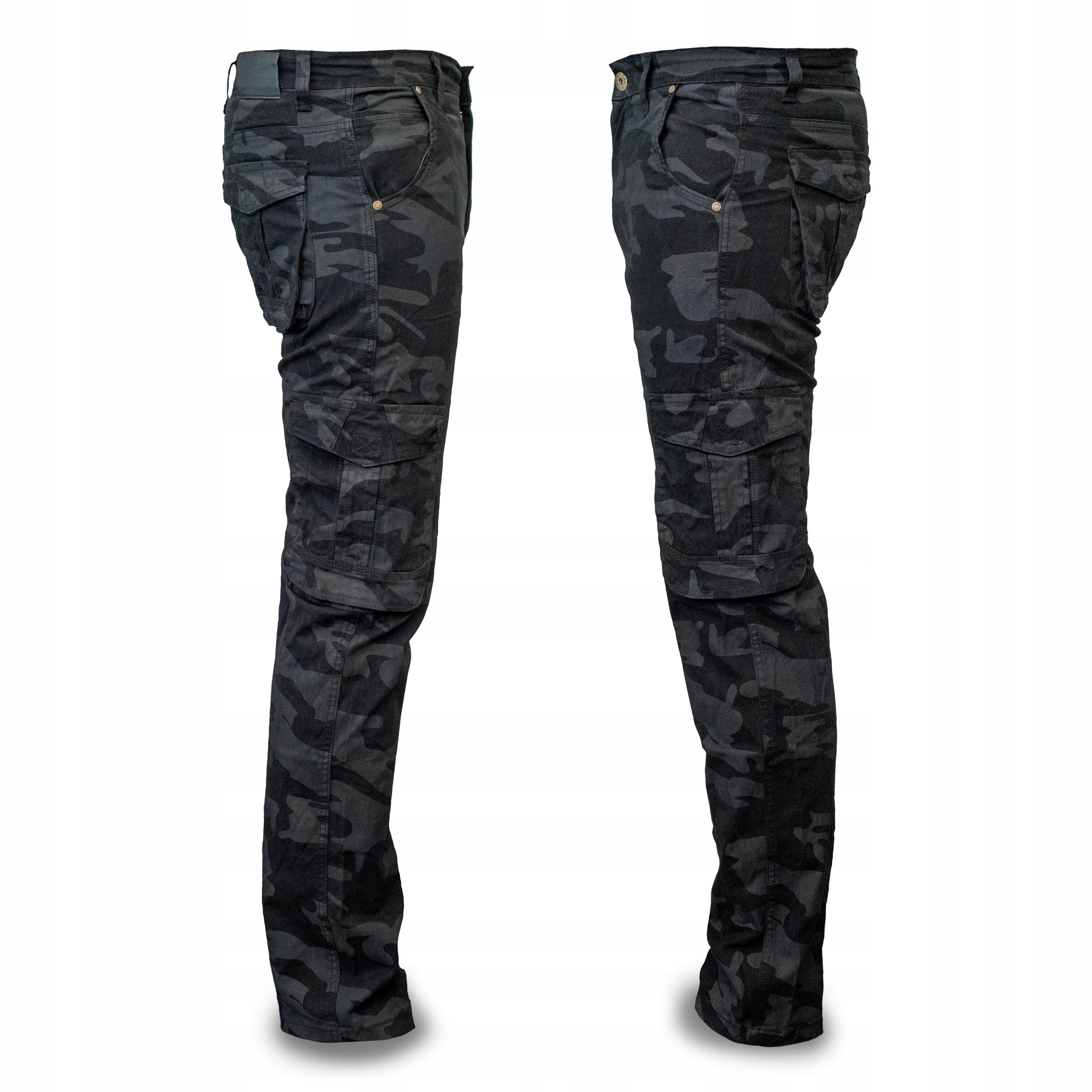 WORK TROUSERS MEN'S JEANS TO WAIST ELASTIC STRETCH TROUSERS STRONG CAMO Manufacturer code spodnie robocze męskie jeans stretch moro