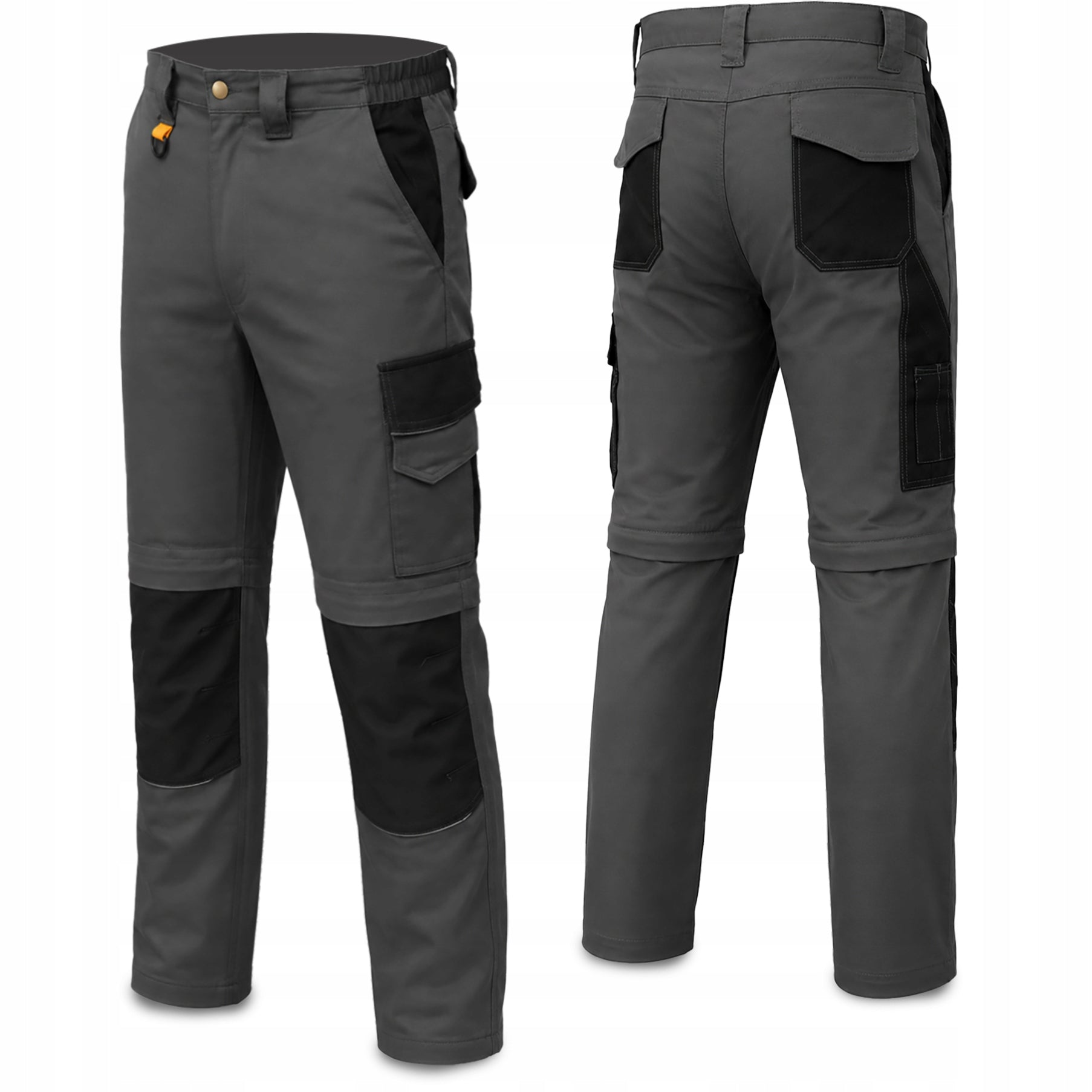 WORK TROUSERS MILITIA REMOVABLE LEGS ELASTIC SUMMER SHORTS Manufacturer code SPODNIE ROBOCZE MĘSKIE DŁUGIE KRÓTKIE BHP
