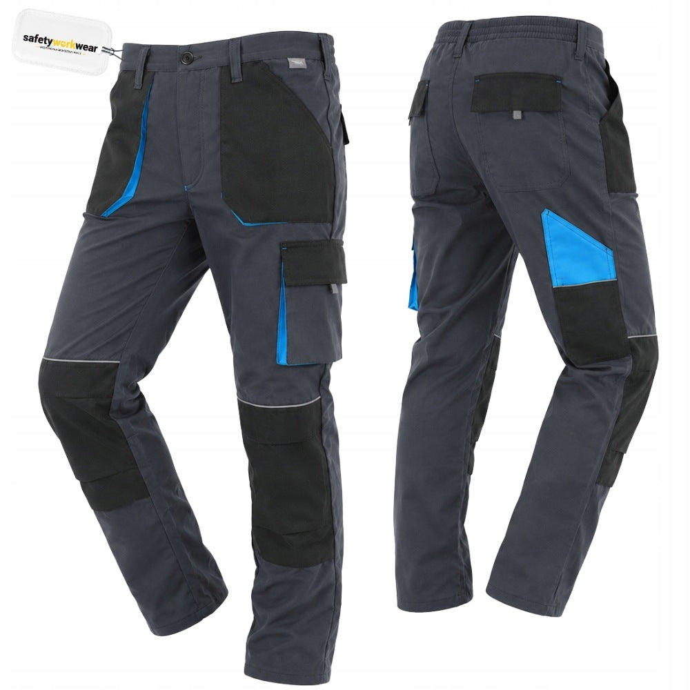 WORK pants strong PROTECTIVE OHS MEN'S reflective inserts RIP-STOP 44