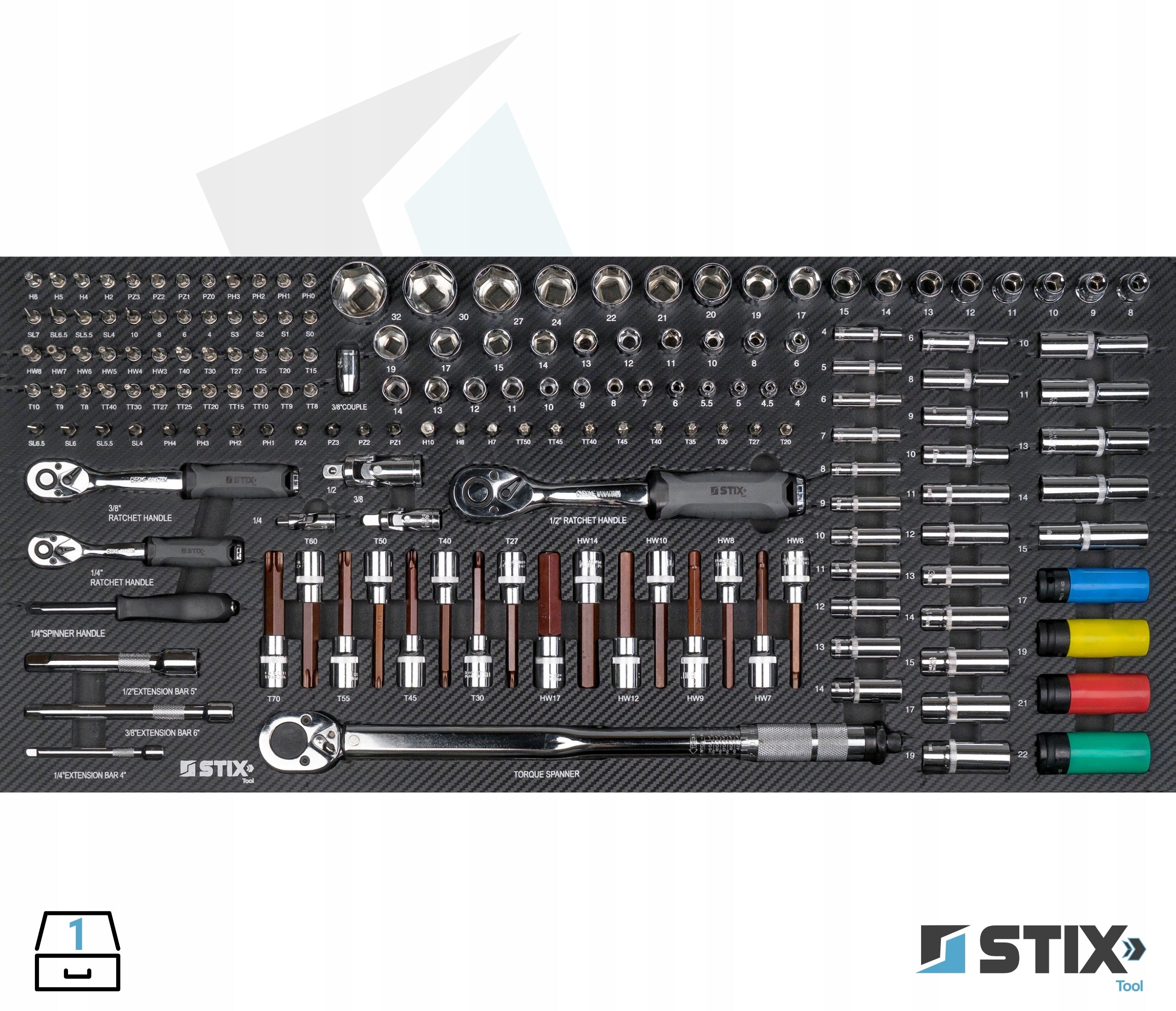 WORKSHOP CABINET SERVICE TOOLS EL-451 12 DRAWERS STIX Manufacturer code 08-03-75229