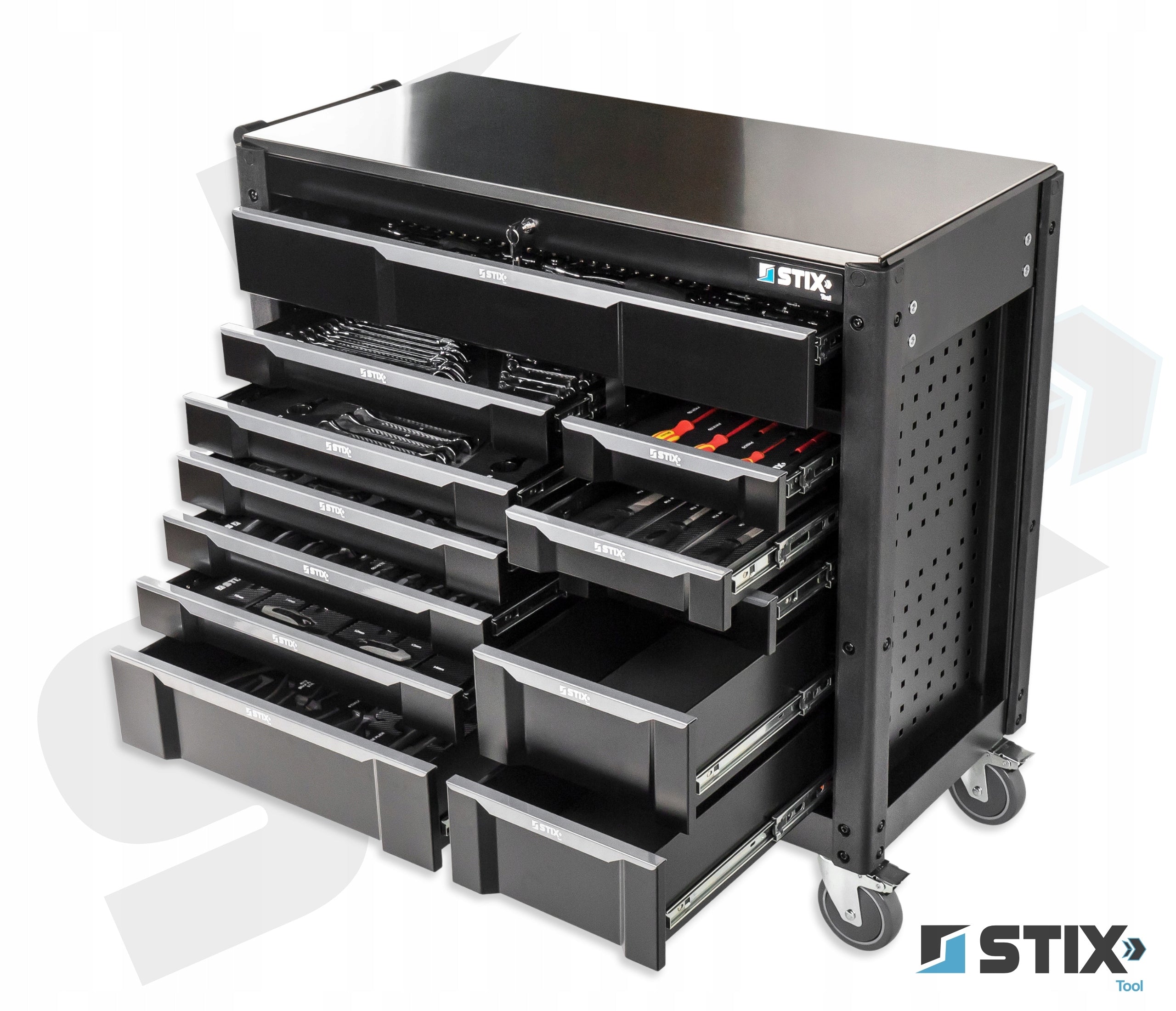 WORKSHOP CABINET SERVICE TOOLS EL-451 12 DRAWERS STIX Product weight with unit packaging 123 kg