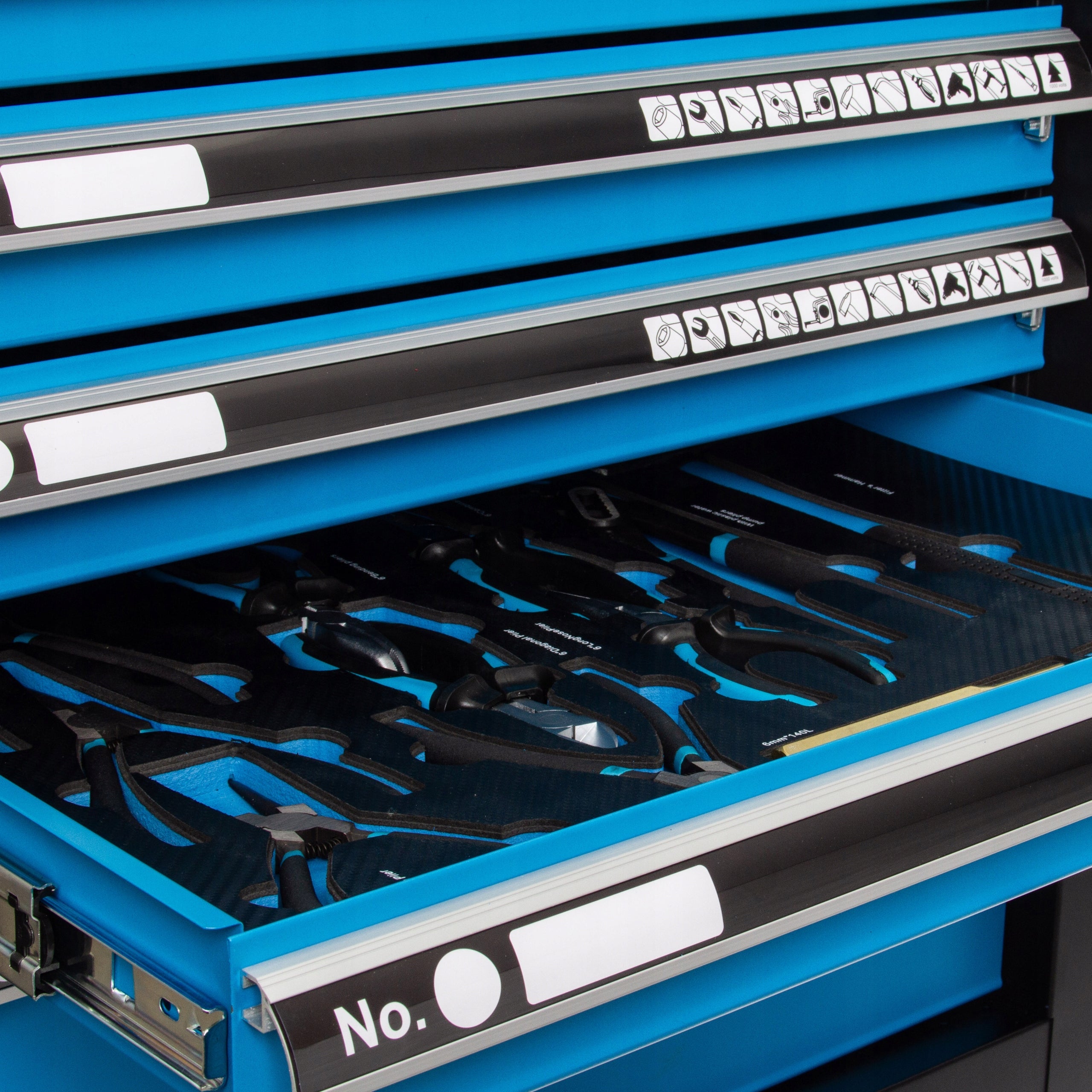 WORKSHOP CABINET SERVICE TROLLEY PREMIUM TOOLS SET 258EL Accessories included yes