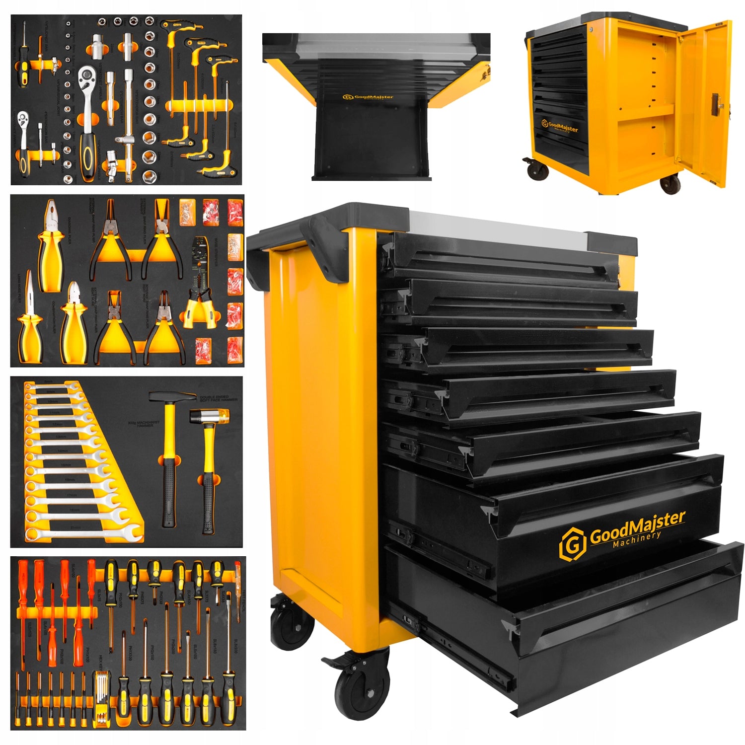 WORKSHOP CABINET TOOL TROLLEY 263/108-EL GoodMajster GMM-TB704R