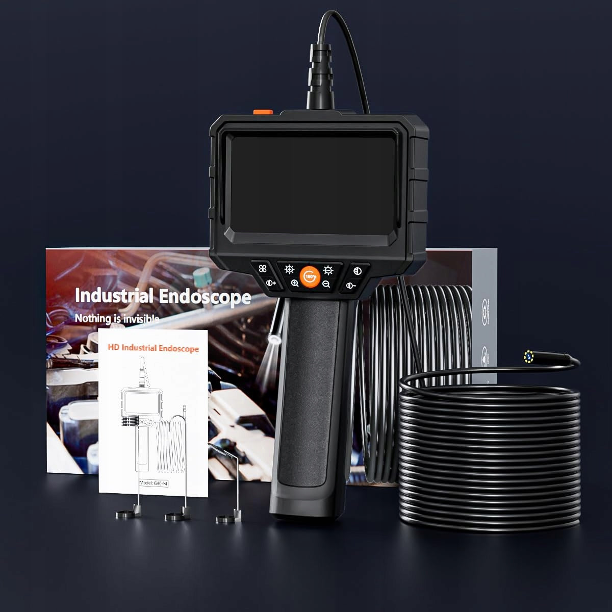 WORKSHOP INSPECTION CAMERA ENDOSCOPE IP67 FOR PIPES 10m 8LED 8mm IP67 4,3'' EAN (GTIN) 6976546291896