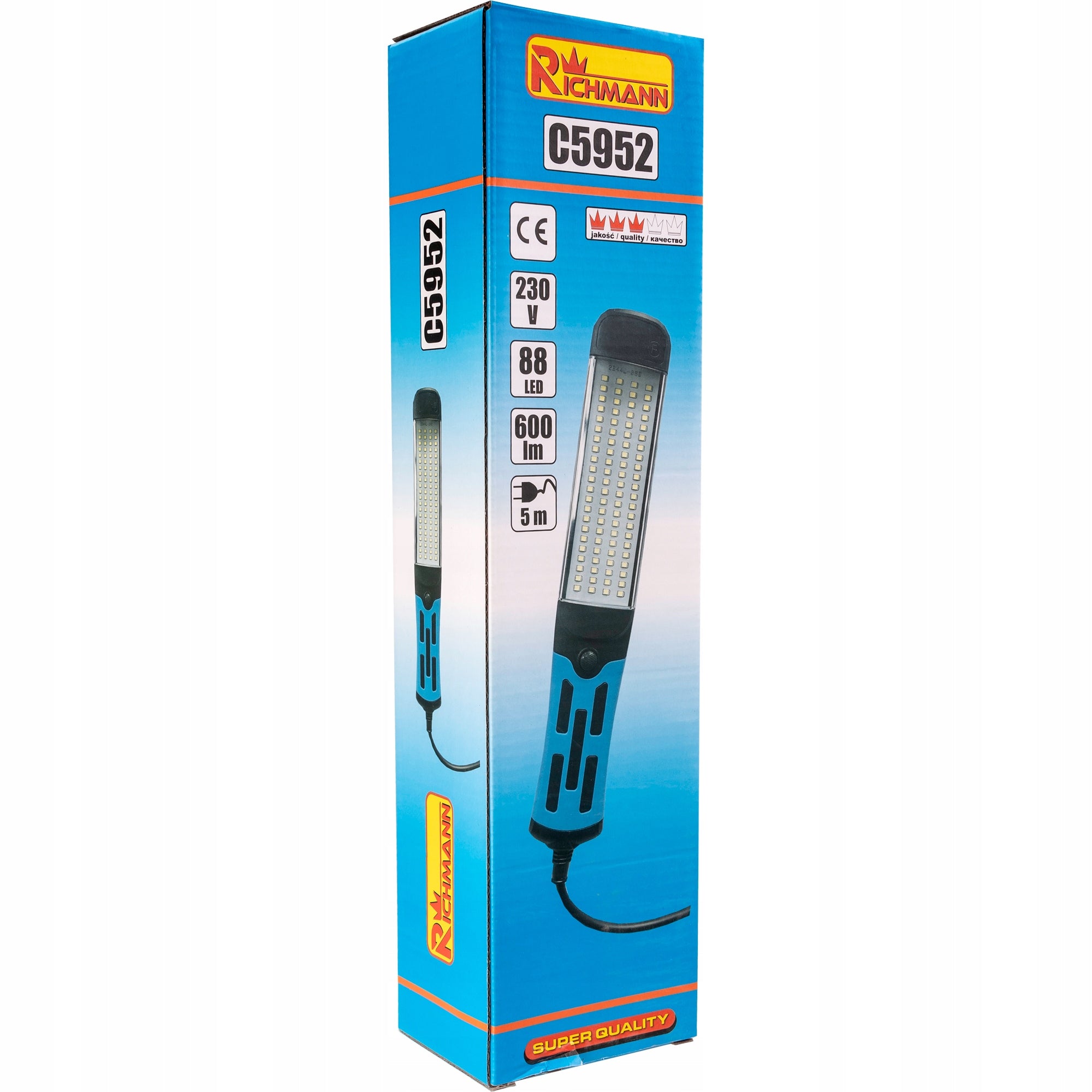 WORKSHOP LAMP ON CABLE 5M,250lm C5952 Brand RICHMANN