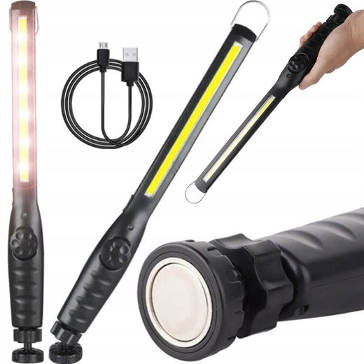 WORKSHOP LAMP WORKING FLASHLIGHT RECHARGEABLE LED COB 8W ROTATING BODY Manufacturer code E221