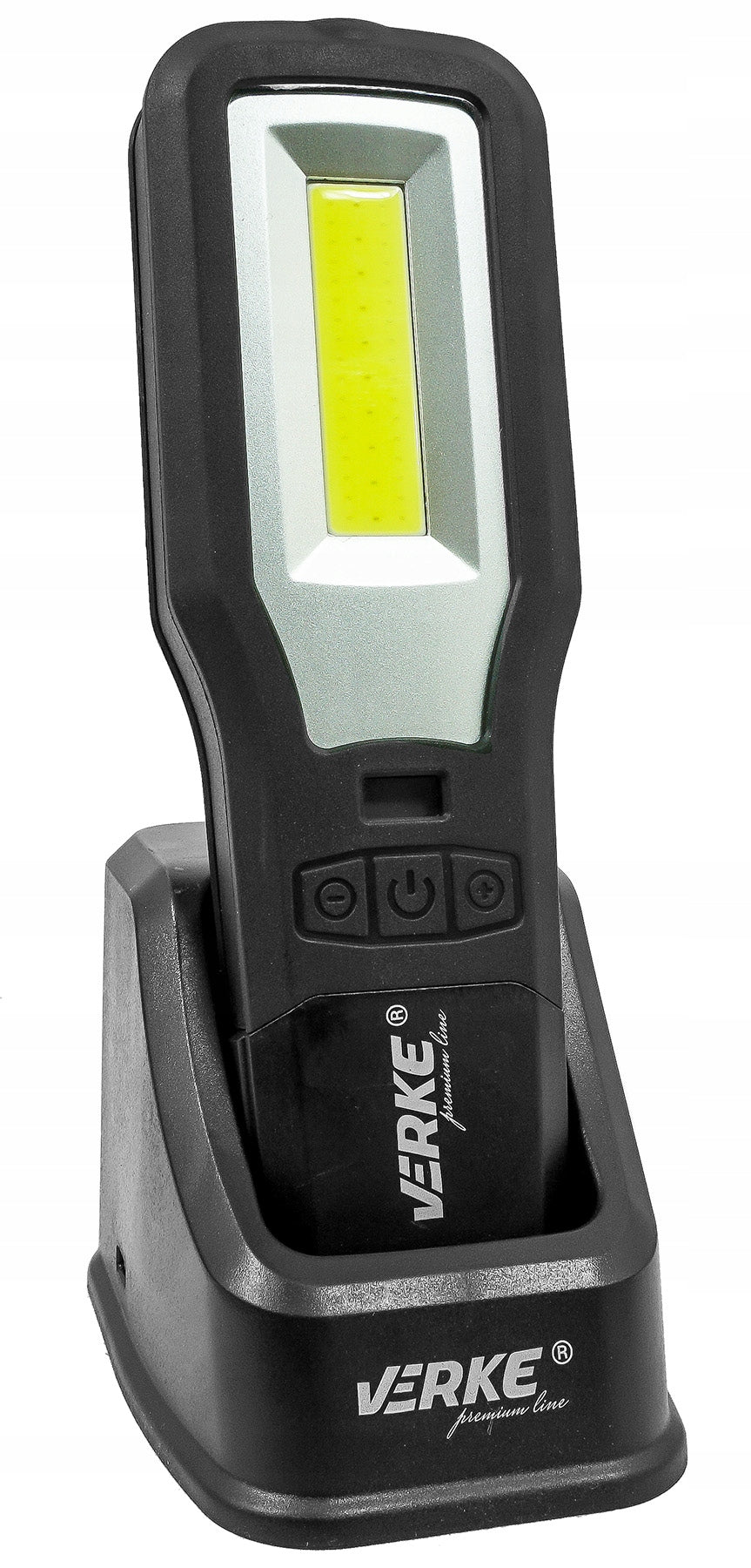 WORKSHOP LAMP WORKING LED COB RECHARGEABLE FLASHLIGHT WITH BASE USB HOOK Manufacturer code V87554
