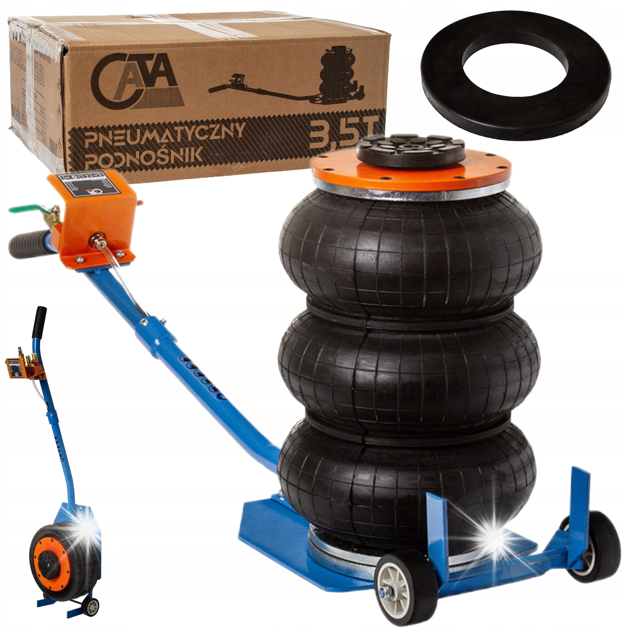 WORKSHOP LIFT PNEUMATIC SNOWMAN CUSHION 3,5T CATA