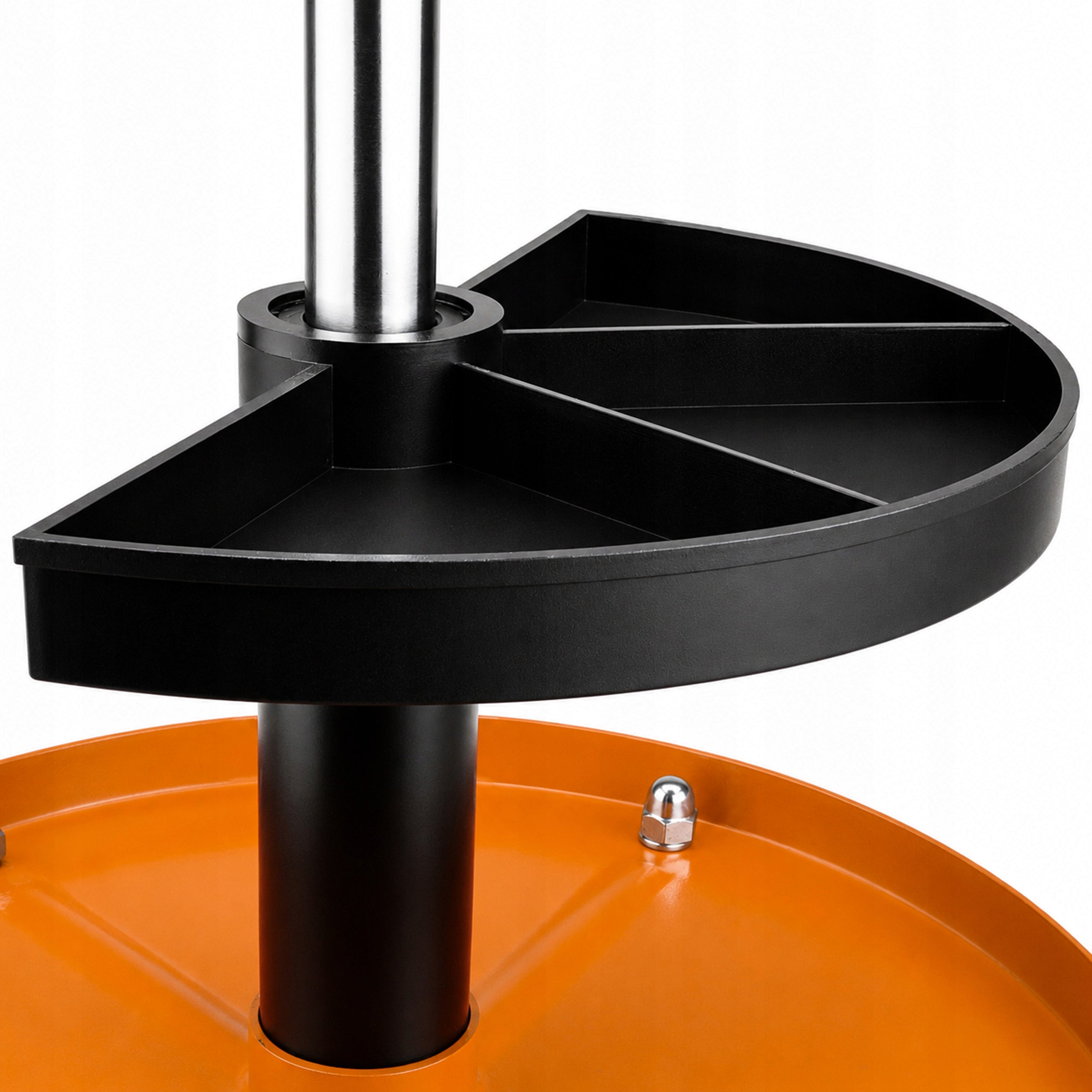 WORKSHOP STOOL SWIVEL STOOL SEAT WITH SHELF 5x WHEELS 136KG DURABLE Product weight with unit packaging 5.5 kg