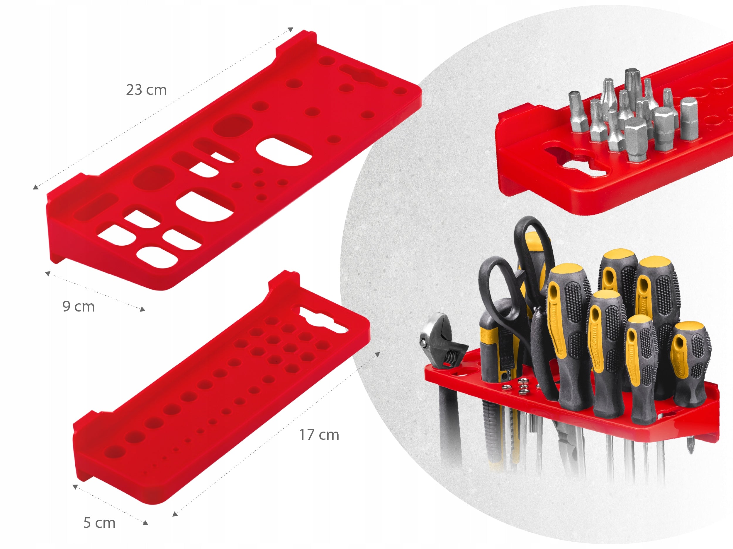 WORKSHOP TOOL BOARD 96x76cm HUMBERG 43 elements set Product height 76 cm