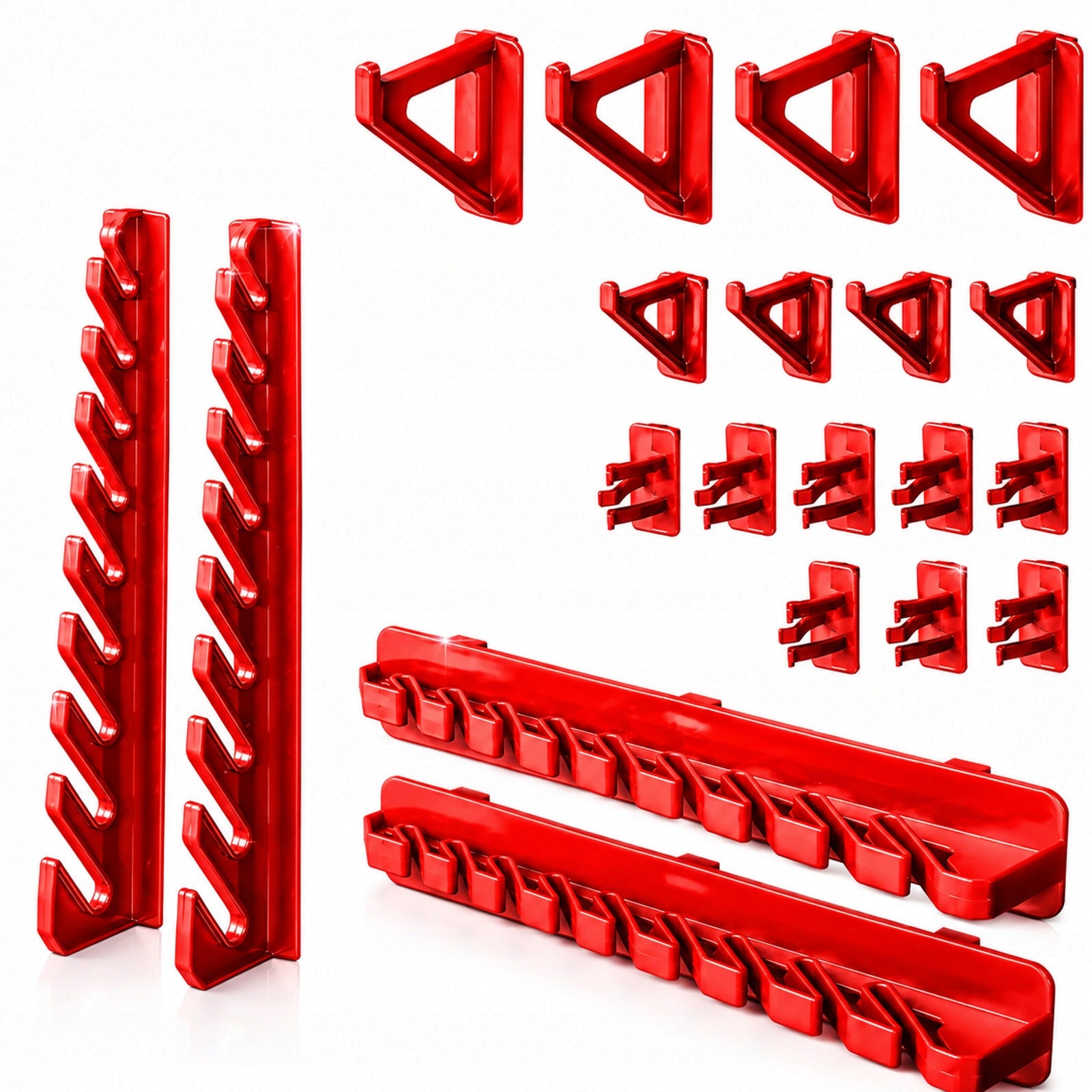 WORKSHOP TOOL BOARD WALL 114x77cm 74 el. HANDLES 32 CUVETTES Product height 77 cm