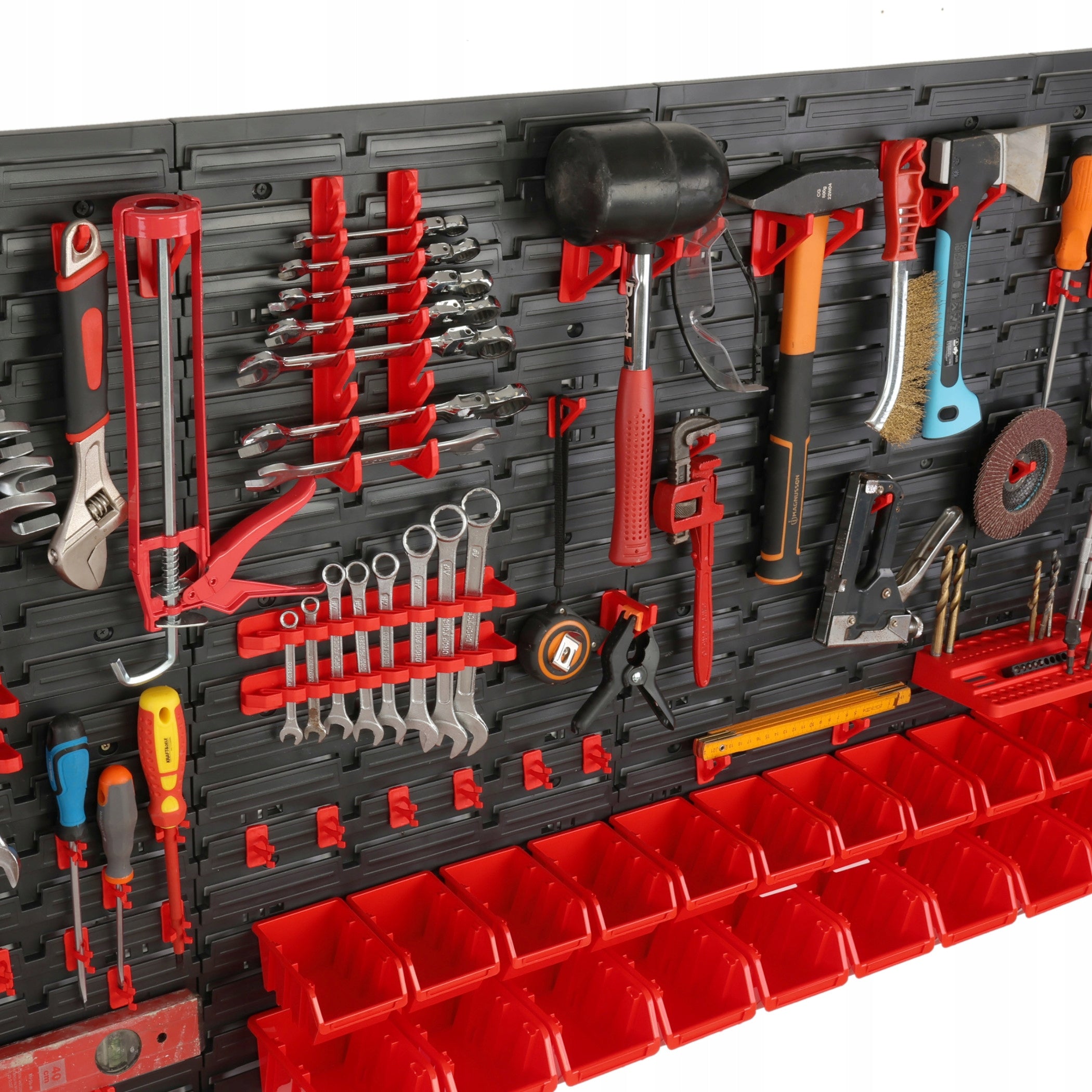 WORKSHOP TOOL BOARD WALL 160x80cm + 26 CUVETTE GARAGE HANDLES Manufacturer code 5904865739356