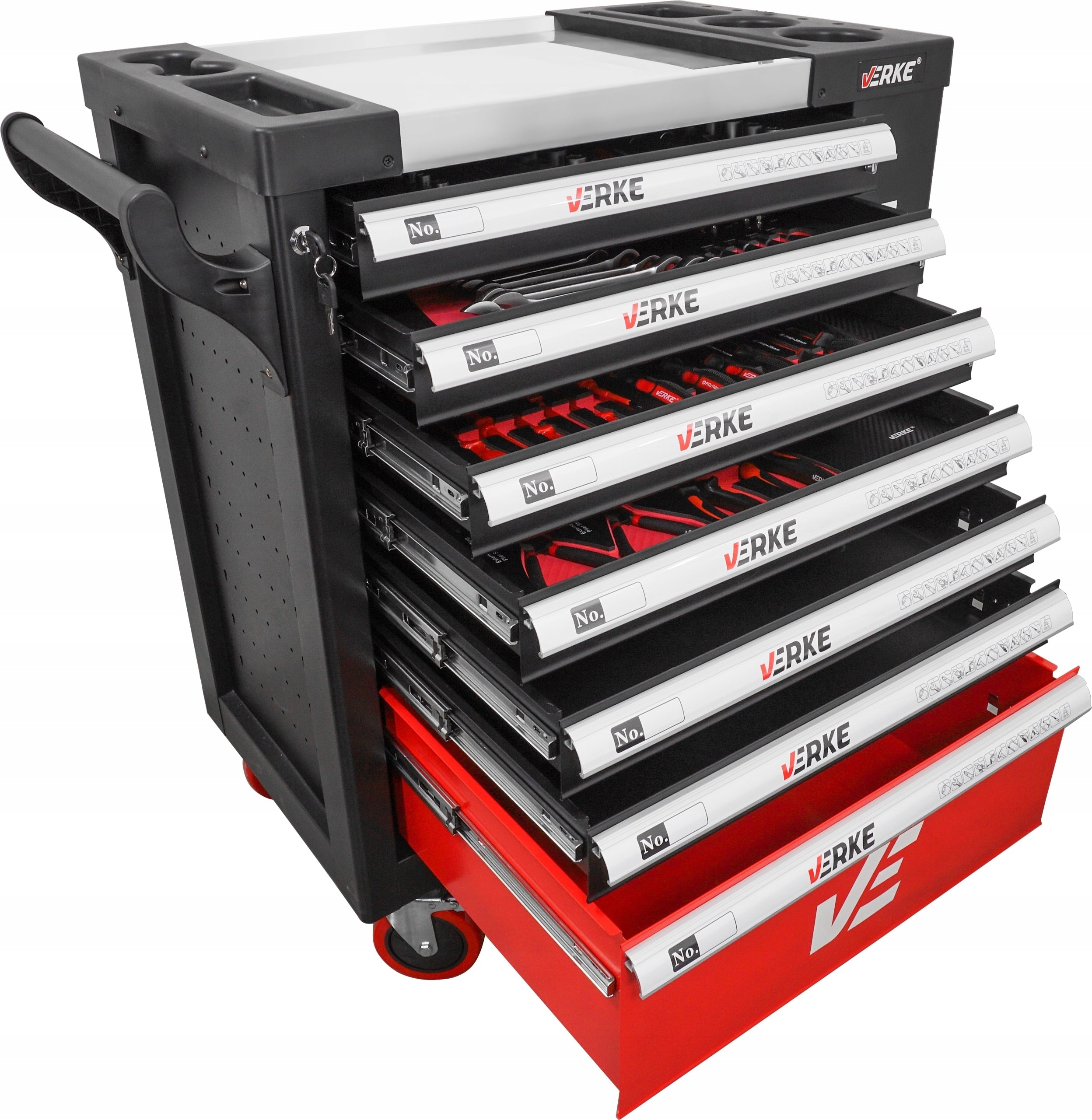 WORKSHOP TOOL CABINET SERVICE TOOL TROLLEY WITH EQUIPMENT 154 Manufacturer code V33111