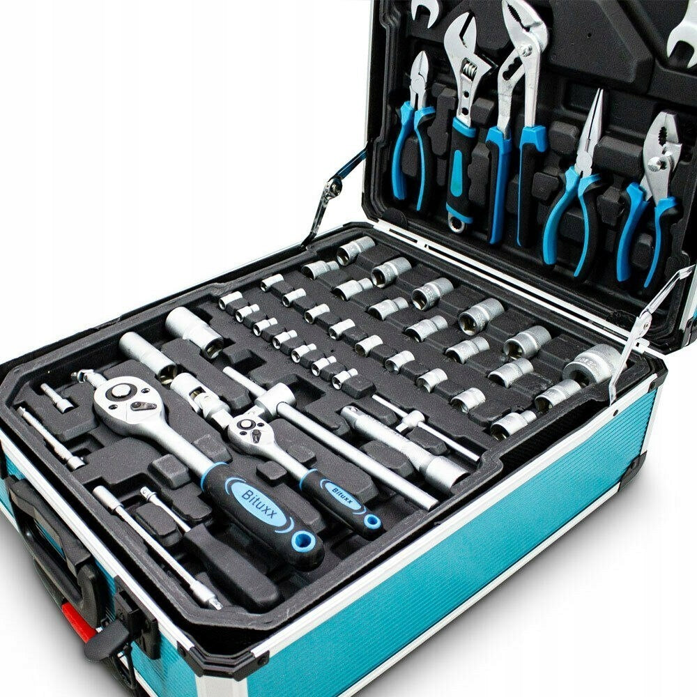 WORKSHOP TOOL SET 1200 Elements in Service Suitcase Keys Packaging status original
