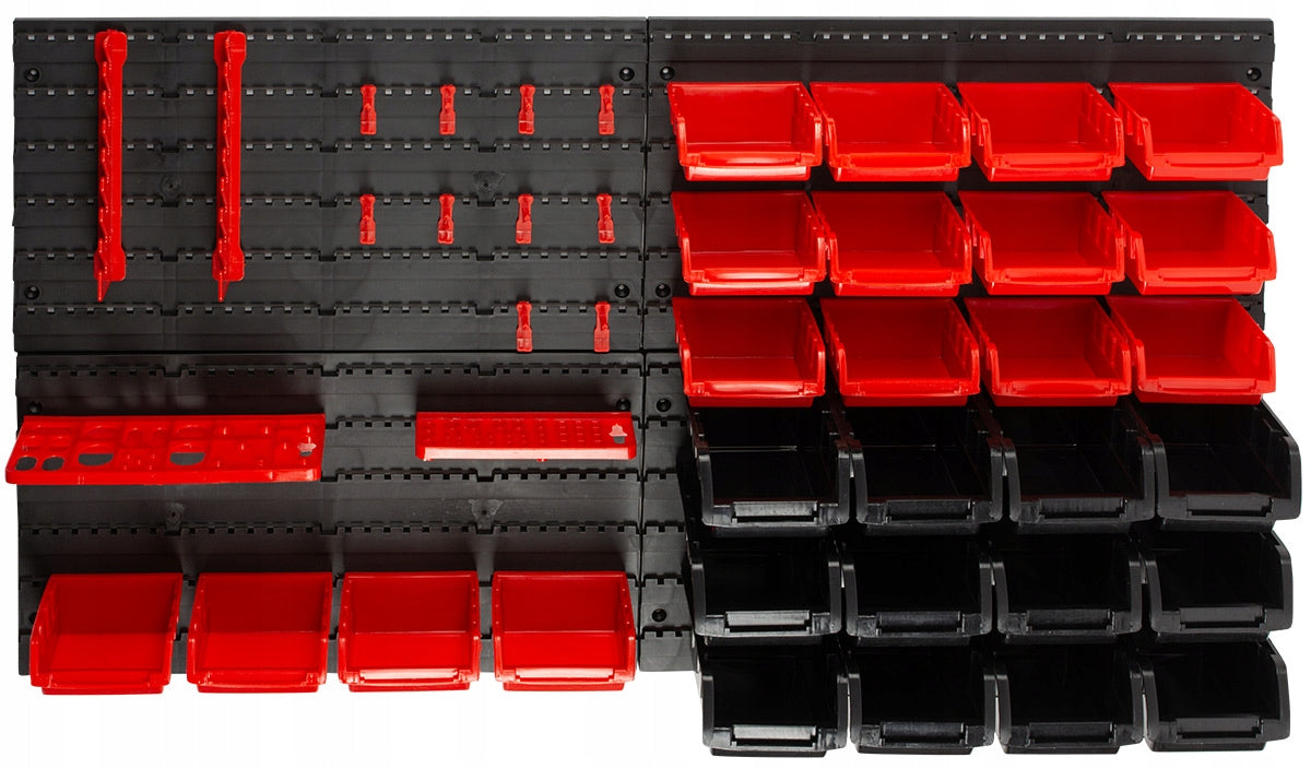 WORKSHOP TOOL WALL LITTER BOXES FOR GARAGE 28 LITTER BOXES 95x55 cm Manufacturer code F76