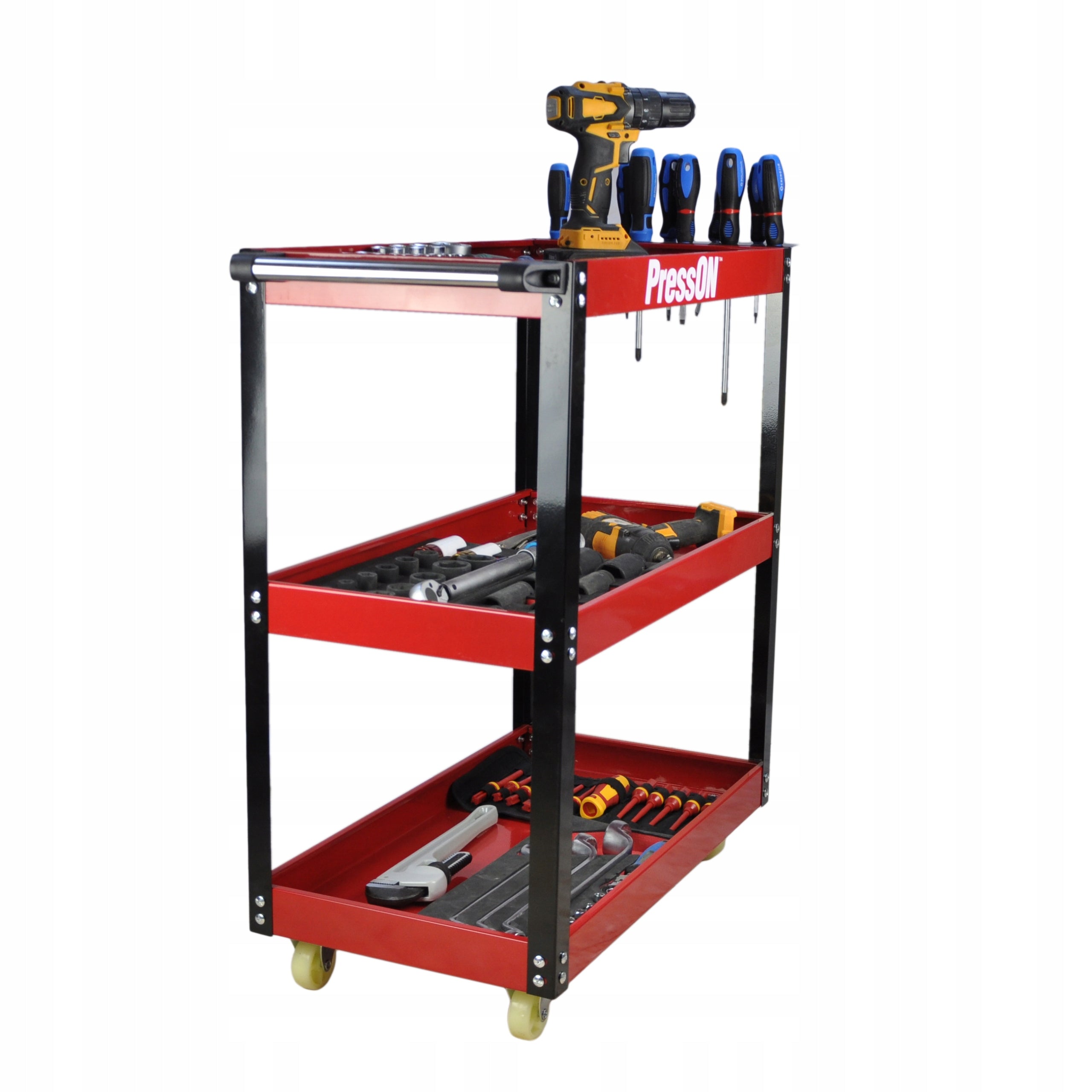 WORKSHOP TROLLEY 3 SHELVES TOOL SERVICE CABINET Manufacturer code MX6015