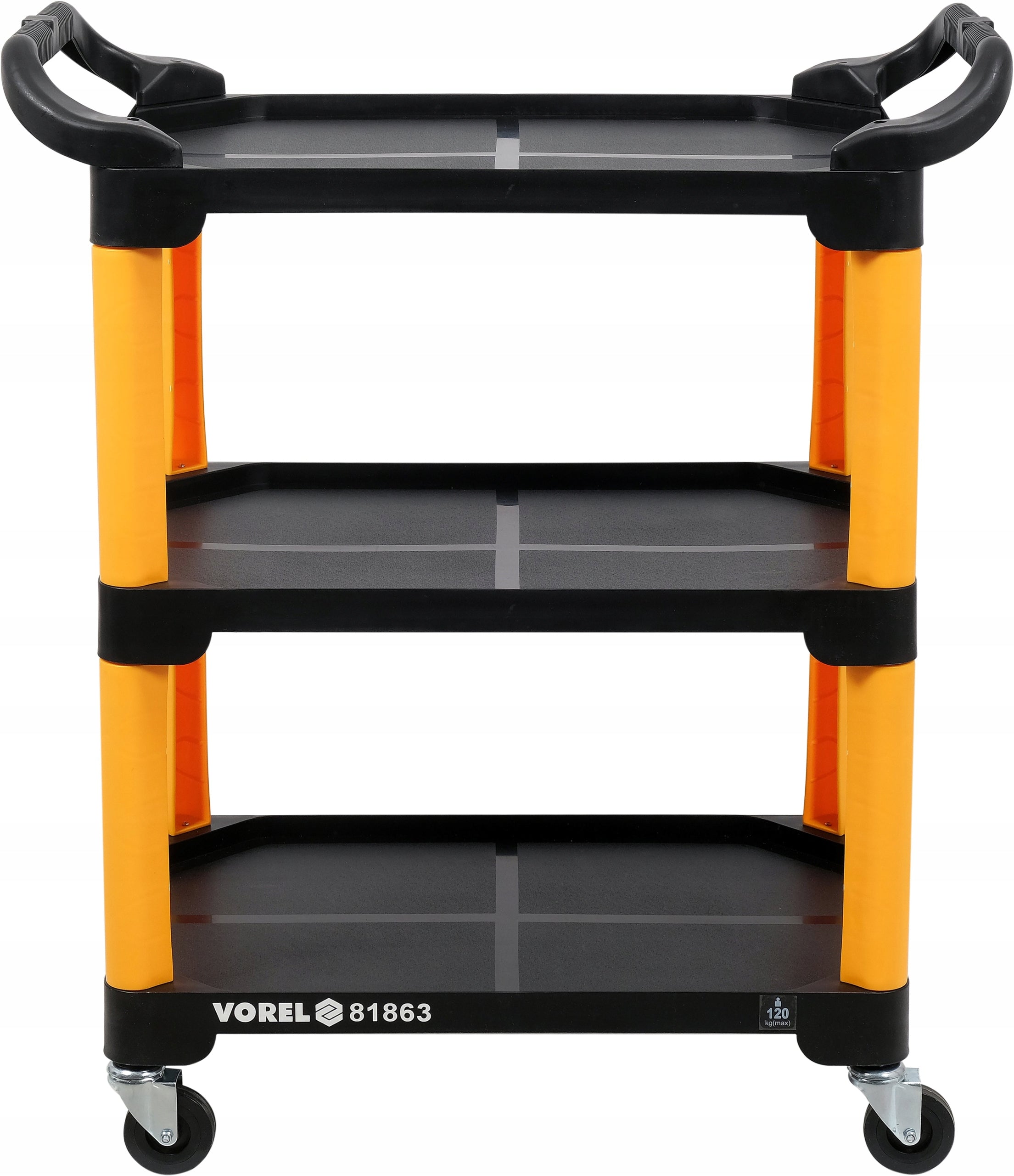 WORKSHOP TROLLEY Vorel 81863 Composite 3 Shelves Load capacity 120 kg Product width 96.5 cm