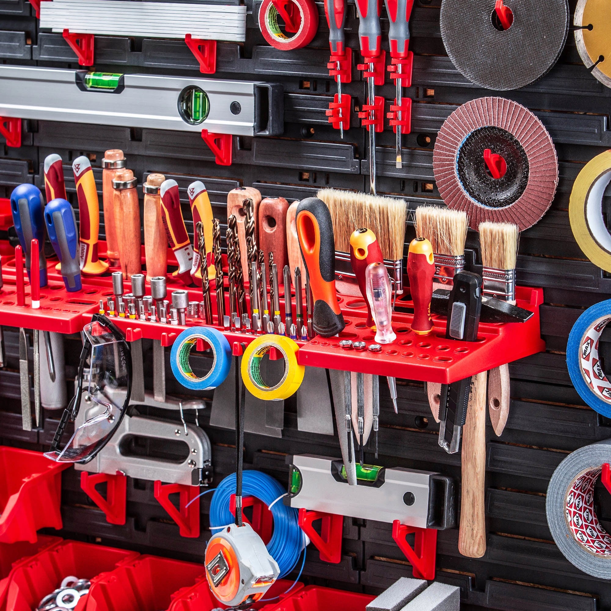 WORKSHOP WALL TOOL BOARD 117x78cm 53EL FOR WORKSHOP GARAGE Product height 78 cm