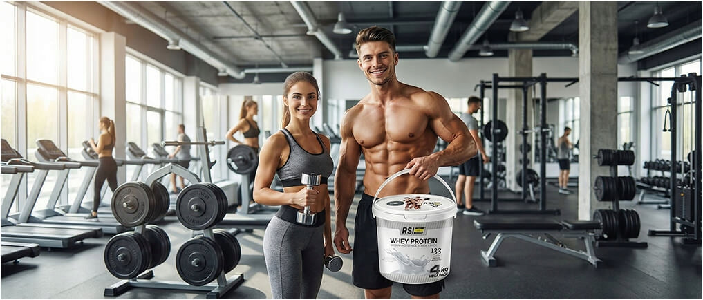 WPC PROTEIN 80 NATURAL WHEY CONCENTRATE WHEY PROTEIN PURE RSI 4KG Packaging status original