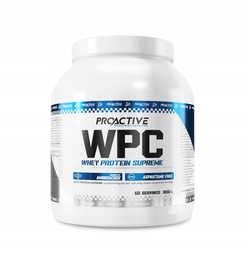 WPC PROTEIN whey protein supplement Proactive Whey 1800g STRAWBERRY BANANA Expiration date not specified