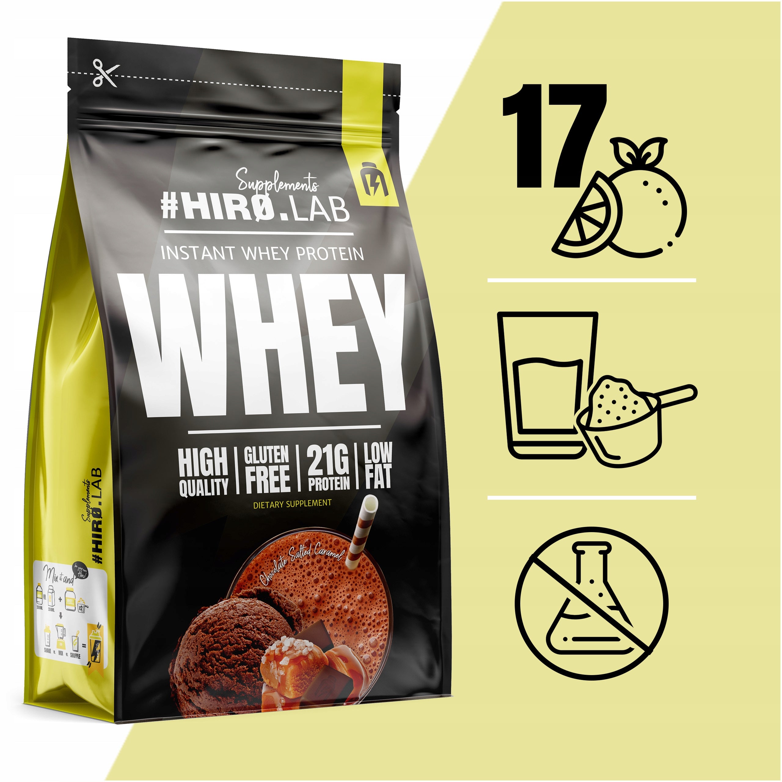WPC Protein Conditioner 700g + 50g as a Gift Salty Caramel Instant Whey Hiro Expiration date at least six months from the date of purchase